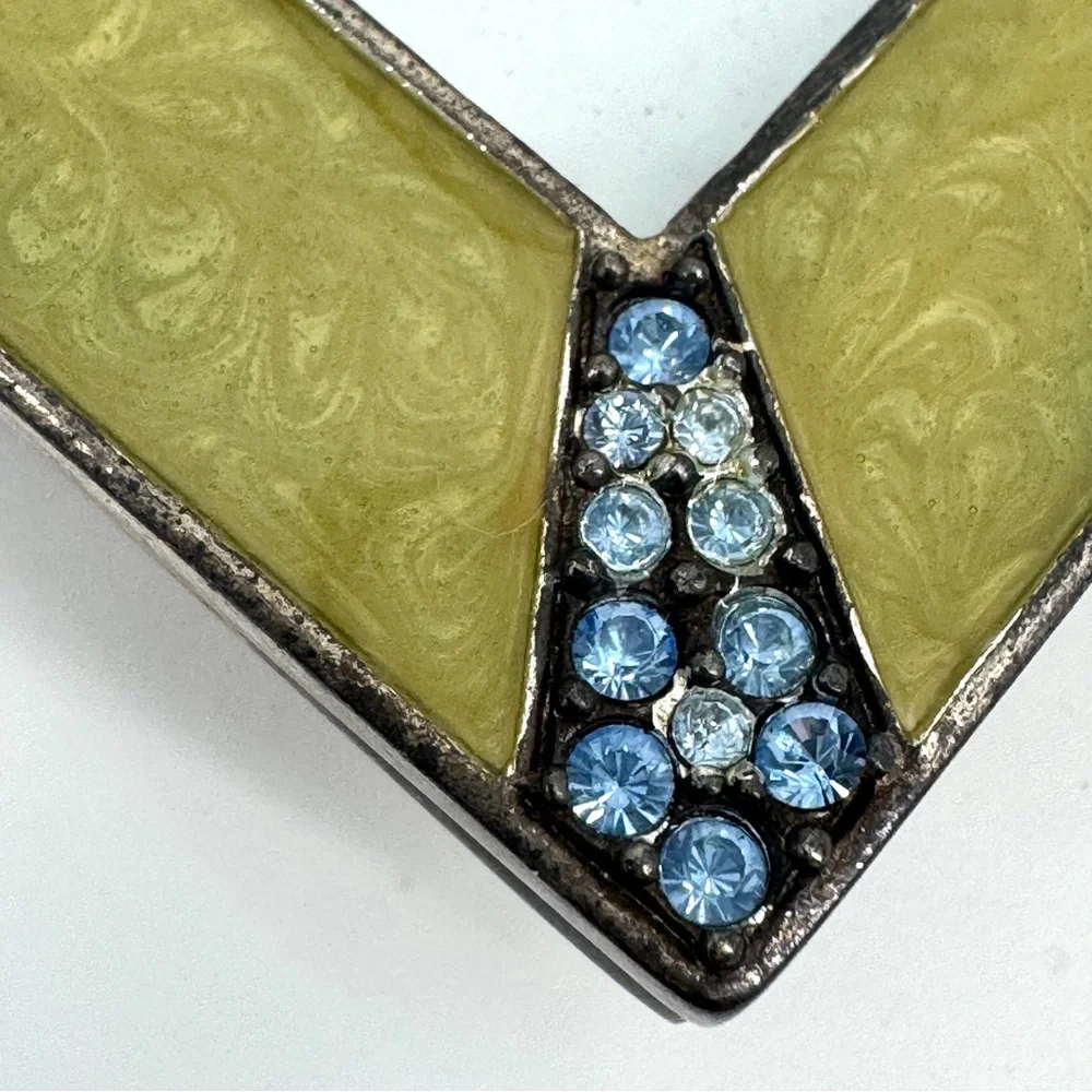 VTG Jay Strongwater Leland Emerald Enamel & Swarovski Crystal 2.75